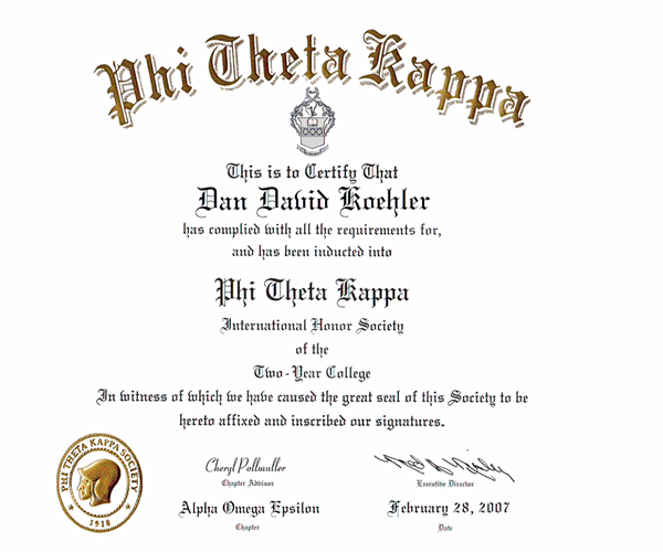 CIT - Phi Theta Kappa - Honour Society